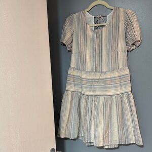 Le Lis Pastel Multi-Striped Tie-Back Dress